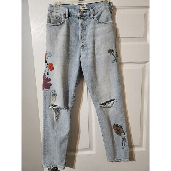 Citizens Of Humanity Denim - Citizens Of Humanity Liya Rock On Tropical Premium Vintage Sz 28, alterations